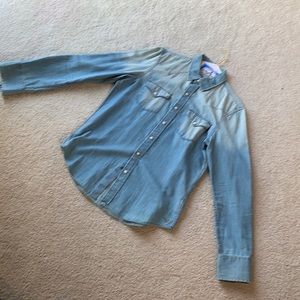 American Eagle western denim shirt